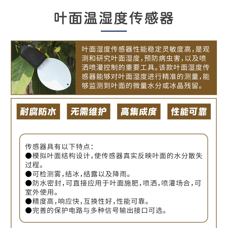 葉面溫濕度變送器